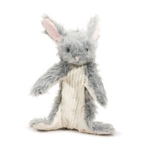 Hondenspeelgoed Konijn X-brace 40x10x33cm sterke pluche hondenknuffel met touwskelet pieper en knispermateriaal