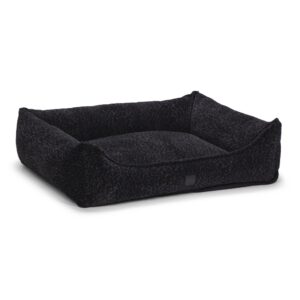 Designed by Lotte Orthopedische hondenmand Essence Wild antraciet met memory foam vulling, wasbare hoes en anti-slip bodem