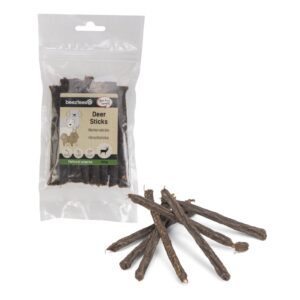 Beeztees Hertensticks 100 gram hondensnack met hert en hertengewei poeder zonder toegevoegde kleurstoffen smaakstoffen of suikers