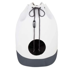 Kattenmand Casa Dark Grey 45x45x60cm overdekt kattenhuis met ronde opening en uitneembaar zacht kussen