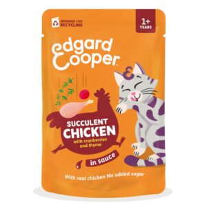 Edgard & Cooper Kip in Saus 85 gram graanvrij natvoer voor katten