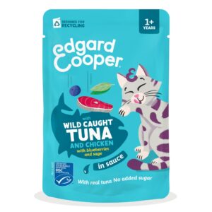 Edgard & Cooper Tonijn & Kip in Saus 85 gram graanvrij kattenvoer
