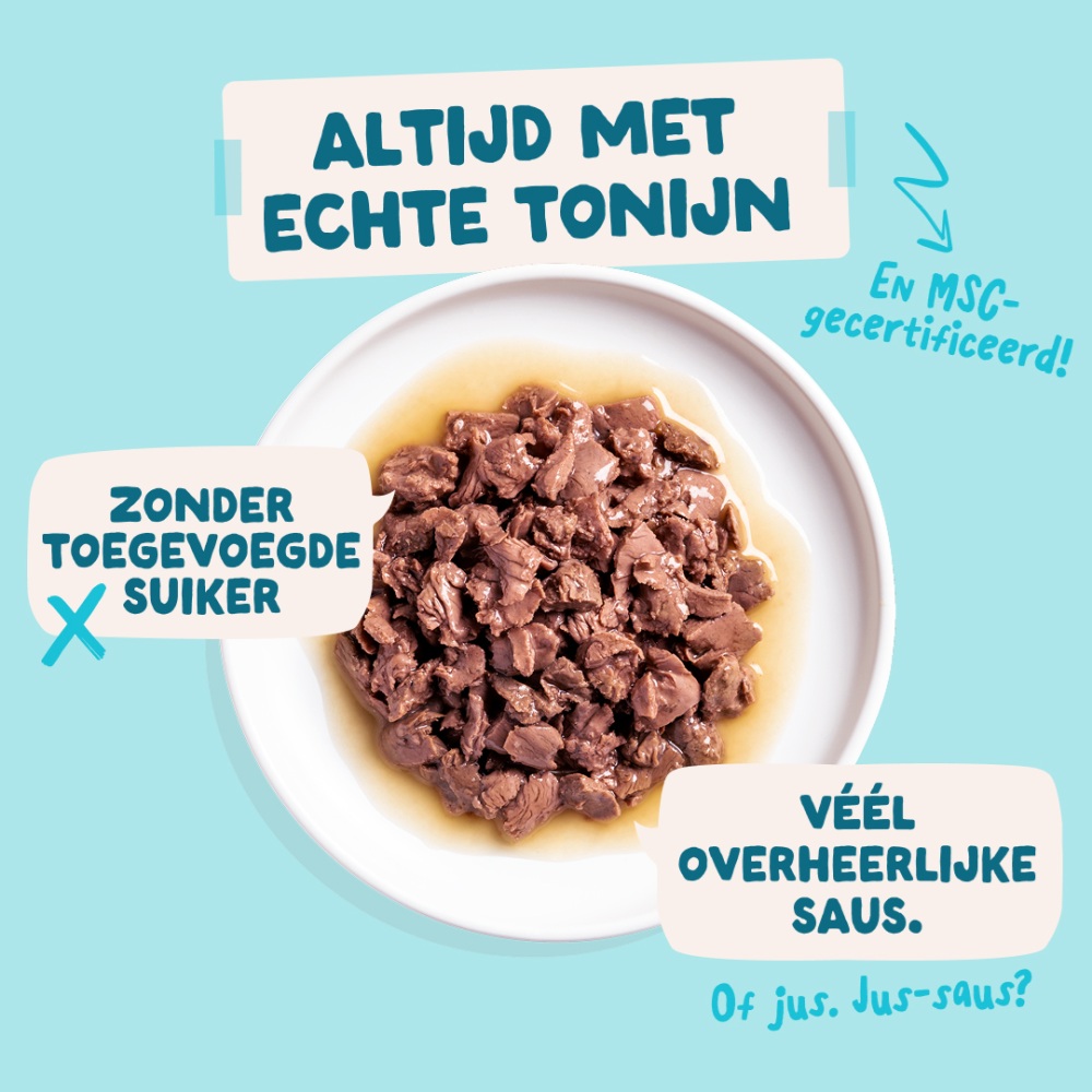 Edgard & Cooper Tonijn & Kip in Saus 85 gram graanvrij kattenvoer