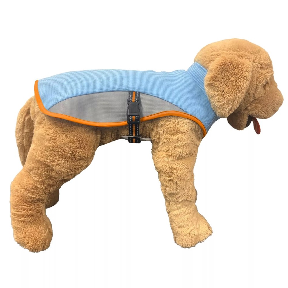 Quapas koelvest voor hond in blauw