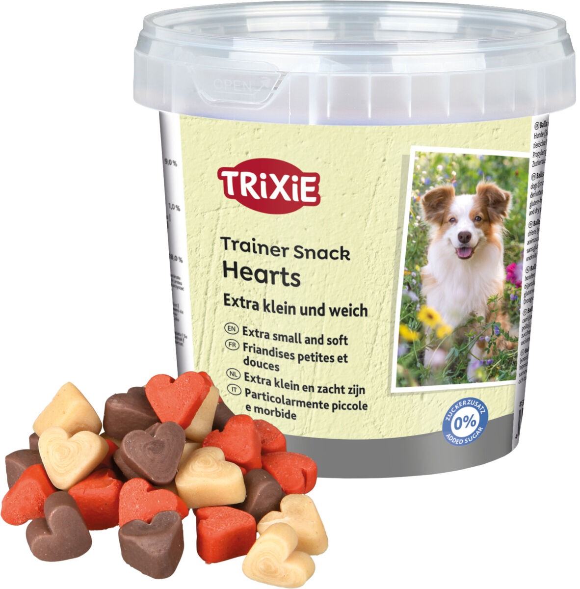 TRIXIE Trainer Snack Hearts 200 gram extra kleine zachte hondensnoepjes