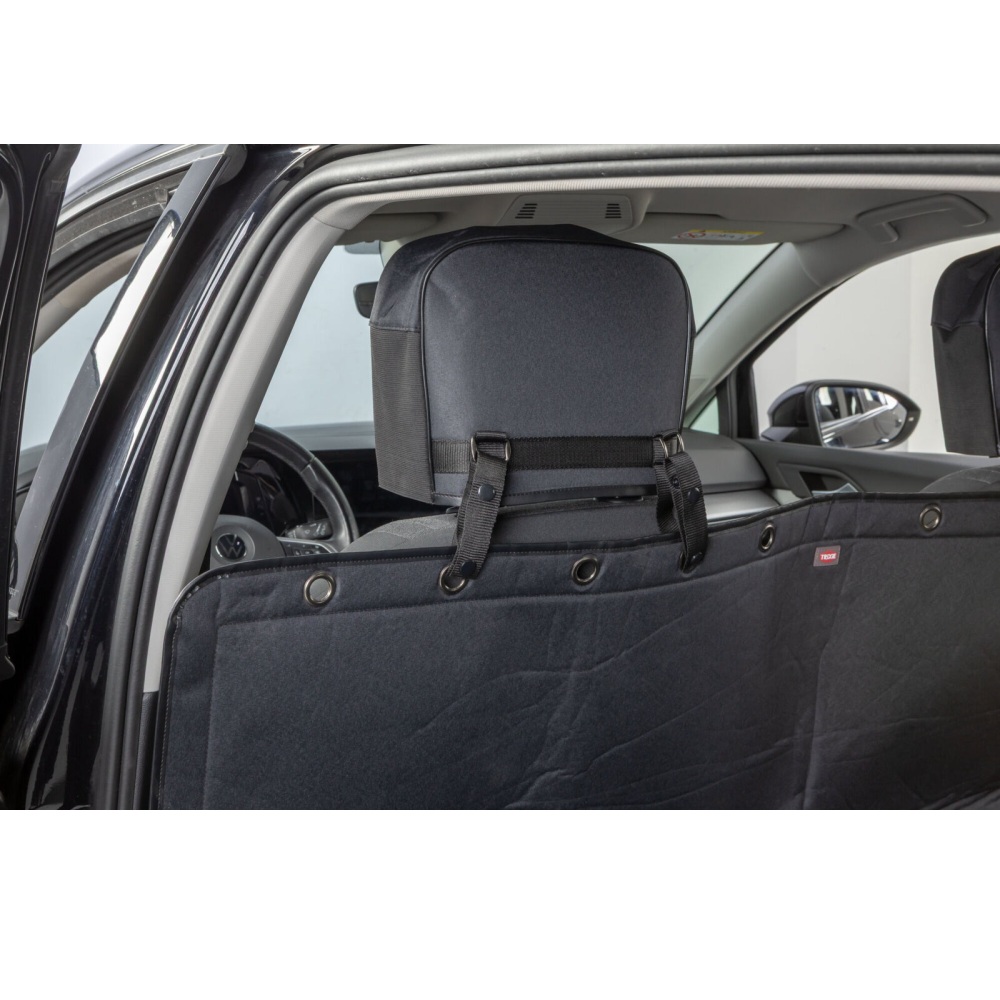 TRIXIE deelbare autobeschermdeken zwart voor achterbank hond 1,45 × 1,60 m