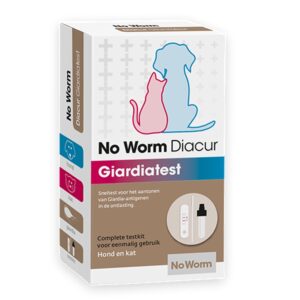 No Worm Diacur Giardiatest voor hond en kat 1 stuk