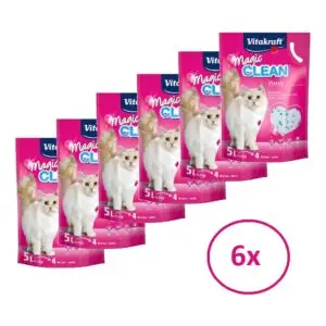Vitakraft Magic Clean kattenbakvulling 5 liter voordeelverpakking 6 stuks