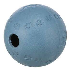 TRIXIE Snackbal donkerblauw 7 cm van natuurrubber met geïntegreerd labyrint