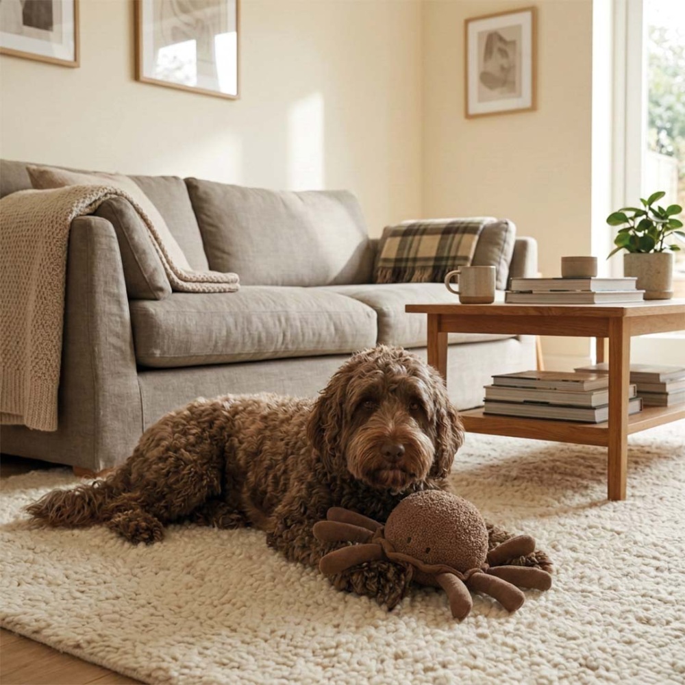 D&D HOME Knuffelspeeltje JELLY bruin 45 cm met lange poten voor honden