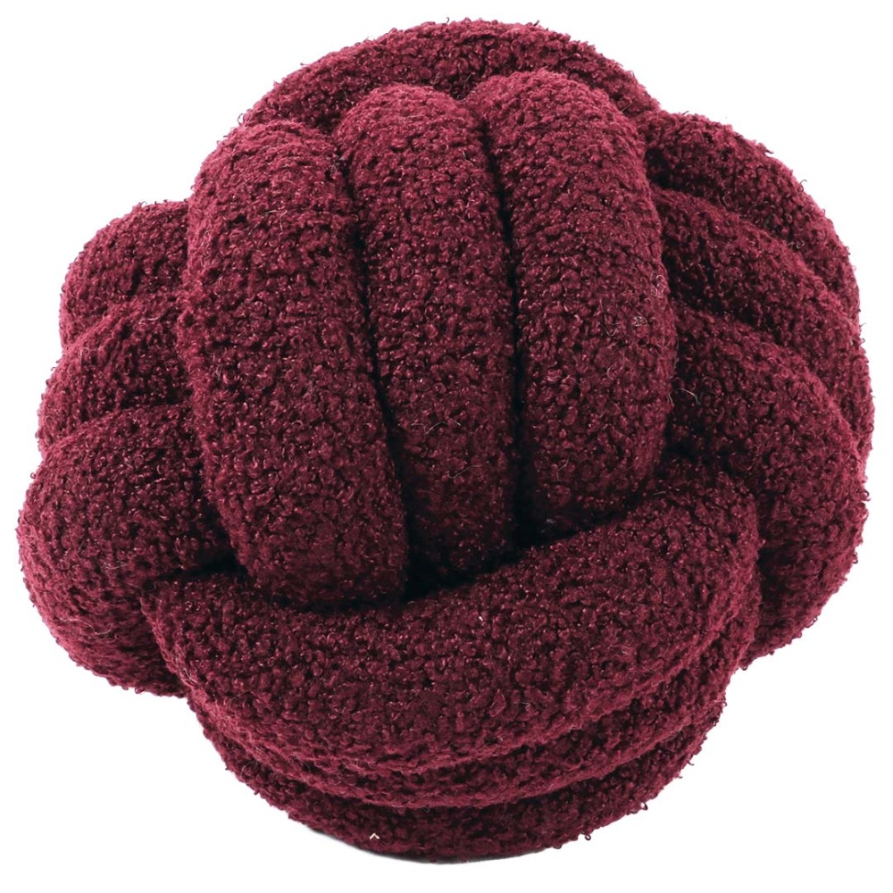 D&D HOME Teddy Ball bordeaux touwspeeltje voor honden