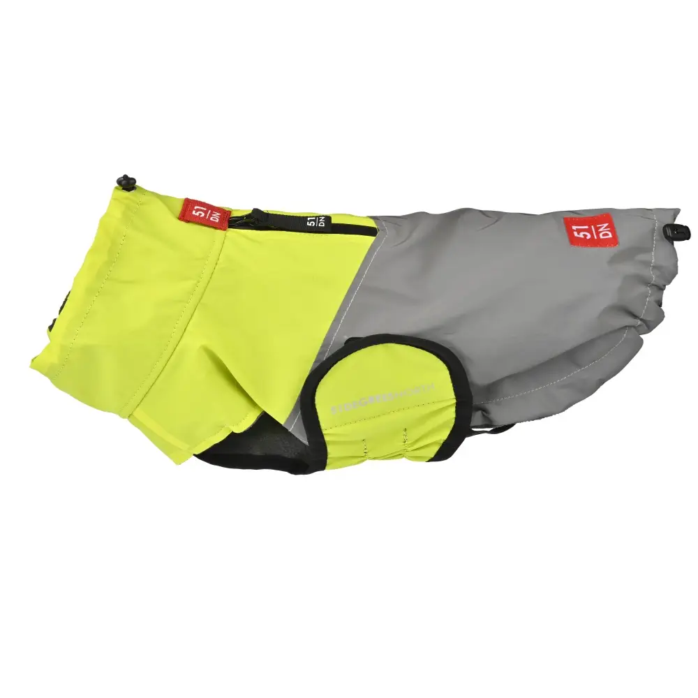 51 Degrees North Reflective Coat Yellow hondenjas geel grijs met reflecterende delen