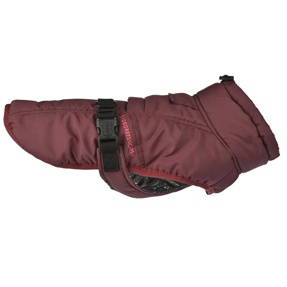 51 Degrees North Teckel Antartica Coat Burgundy warme bordeaux hondenjas voor teckel