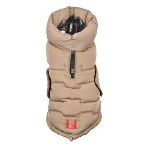 51 Degrees North Edge Coat Wet Sand hondenjas met thermische voering
