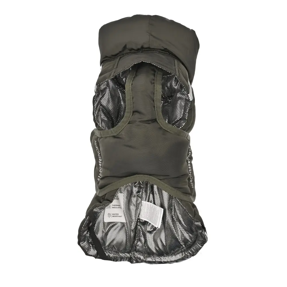 51 Degrees North Edge Coat Antraciet hondenjas met thermische voering