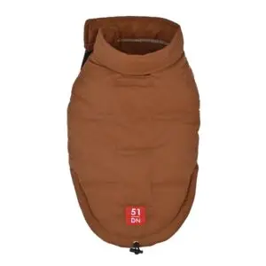 51 Degrees North Luft Coat Brick hondenjas in cognackleur