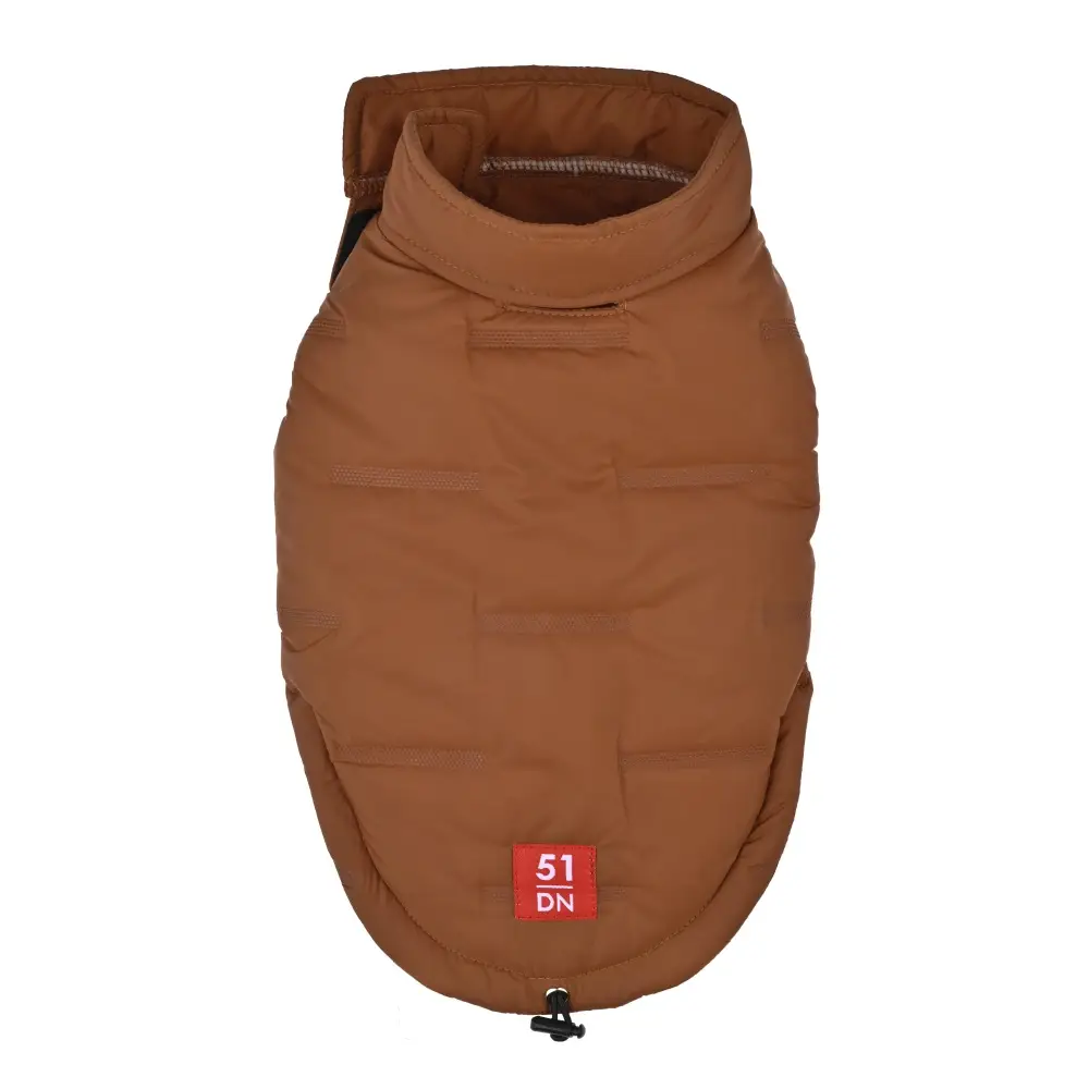 51 Degrees North Luft Coat Brick hondenjas in cognackleur