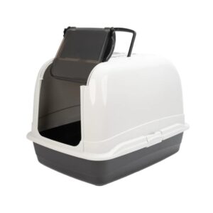 Ferplast Maxi Bella Kattenbak zwart 50 × 65,5 × 47 cm voor grote katten