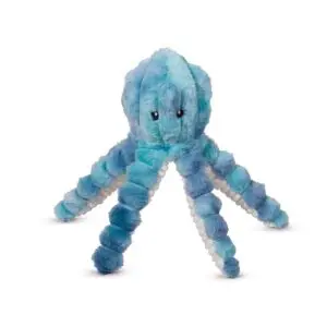 HuggleHounds X-Brace Calamaro blauw hondenspeeltje 38 cm zonder vulling