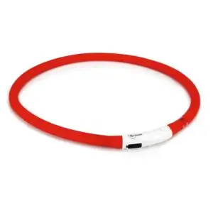 Beeztees Safety Gear Dogini Groen 70 cm lichtgevende siliconen hondenhalsband
