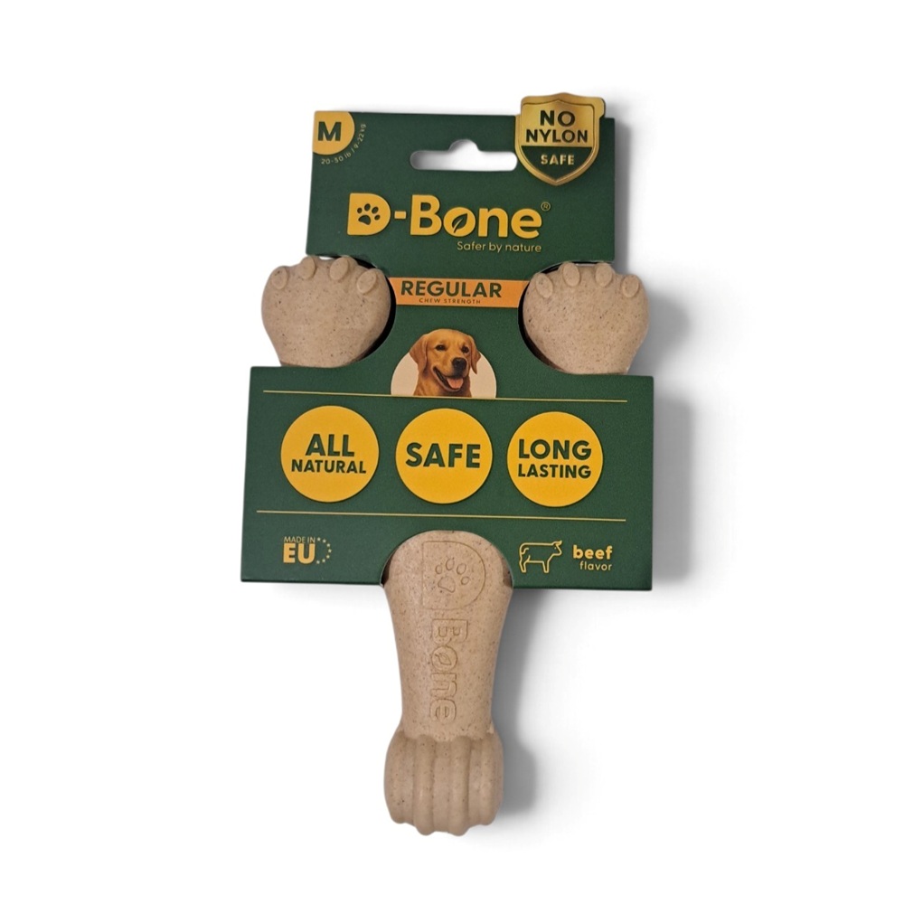 D-Bone Medium Regular Beef kauwspeeltje met rundsmaak voor honden