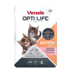 Opti Life Kitten Zalm en Kip 85 gram natvoer voor kittens