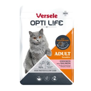 Opti Life Adult Zalm en Kip 85 gram natvoer voor volwassen katten