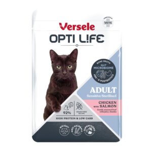 Opti Life Adult Sterilised Zalm en Kip 85 gram voor gesteriliseerde katten