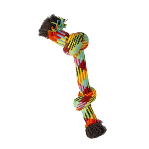 Duvoplus katoenen knoop 47 cm Beach multicolor hondenspeelgoed met twee knopen