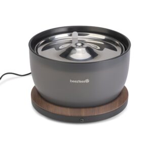 Drinkfontein Cas antraciet 3 liter draadloze kattenfontein met sensor