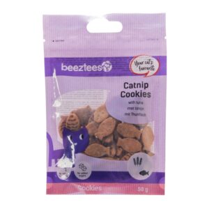 Beeztees Catnip Cookies Tonijn 50 gram kattensnack met kattenkruid
