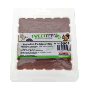 Voederblok pindakaas 300 gram voor tuinvogels