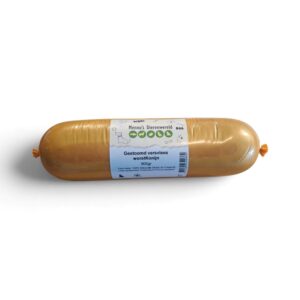 Gestoomd vers vlees worst konijn 900 gram voor honden